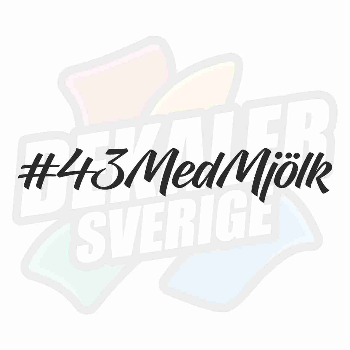 #43medmjölk - Dekal