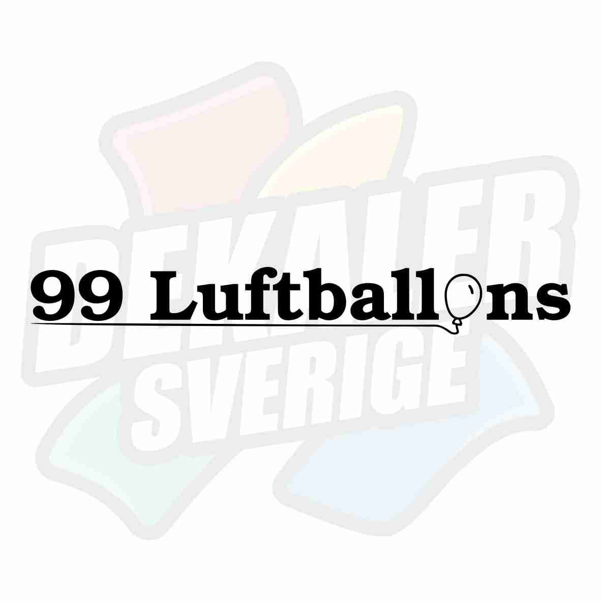 99 Luftballons - Dekal