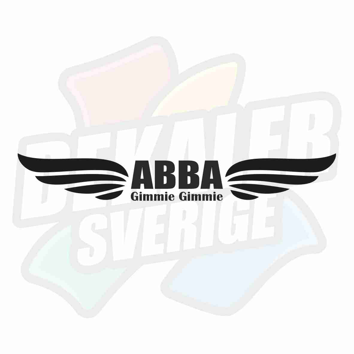 ABBA Gimmie Gimmie - Dekal