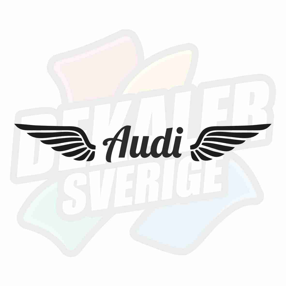 Audi med vinge - Dekal