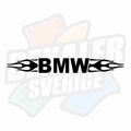 BMW med eldflamor - Dekal