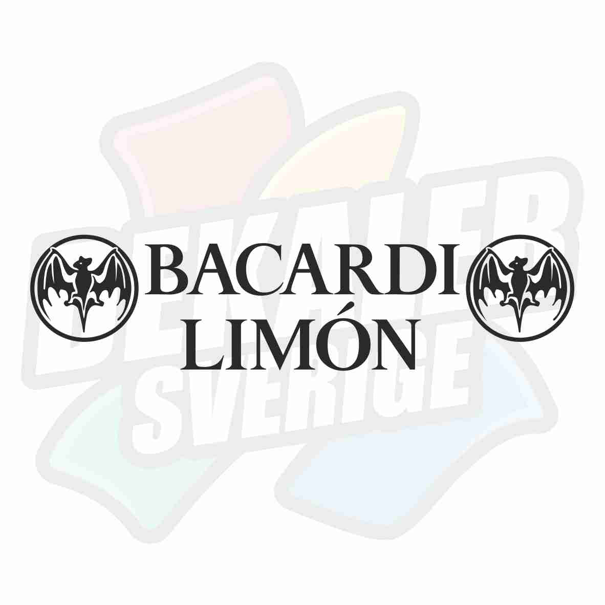 Bacardi Limón med logo - Dekal
