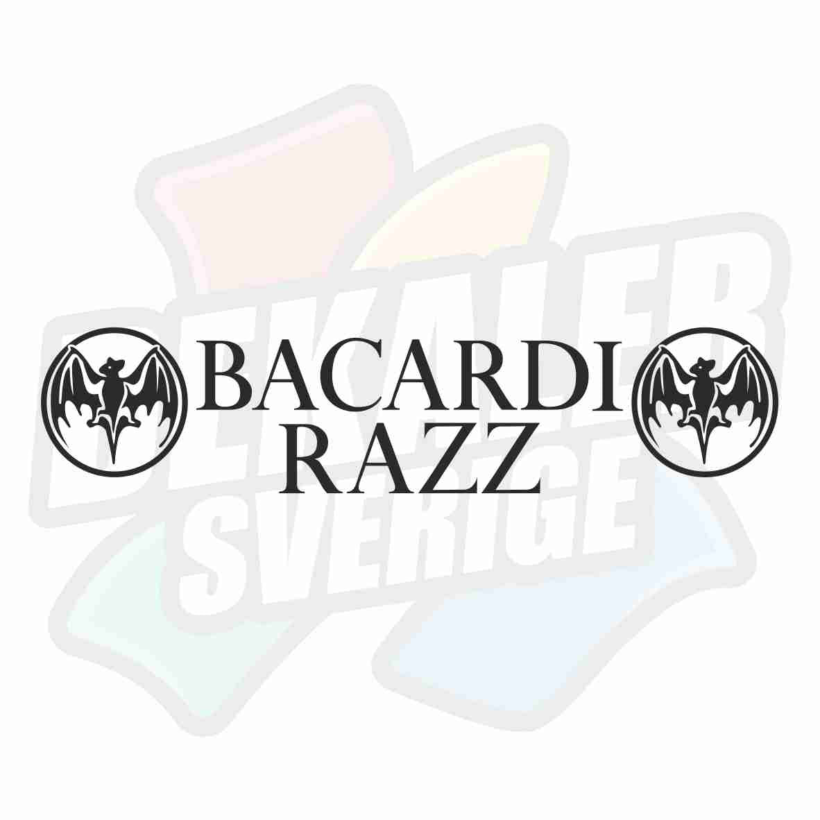 Bacardi Razz med logo - Dekal