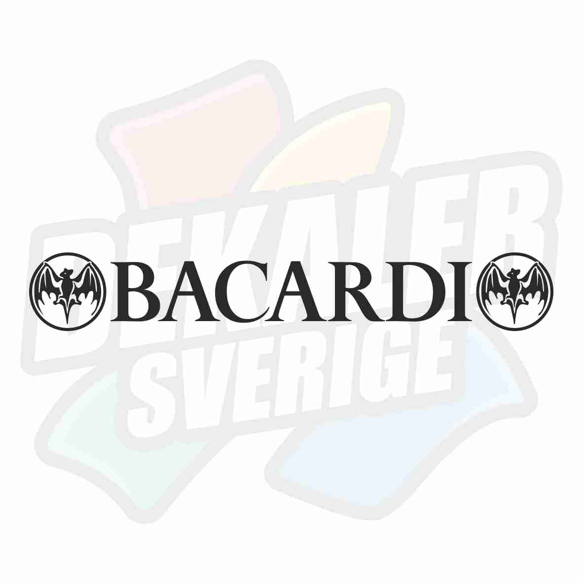 Bacardi med logo - Dekal