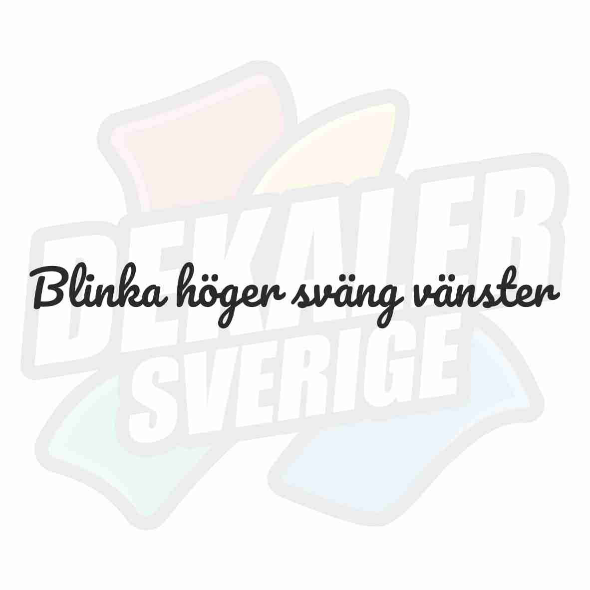 Blinka höger, sväng vänster 1 - Dekal