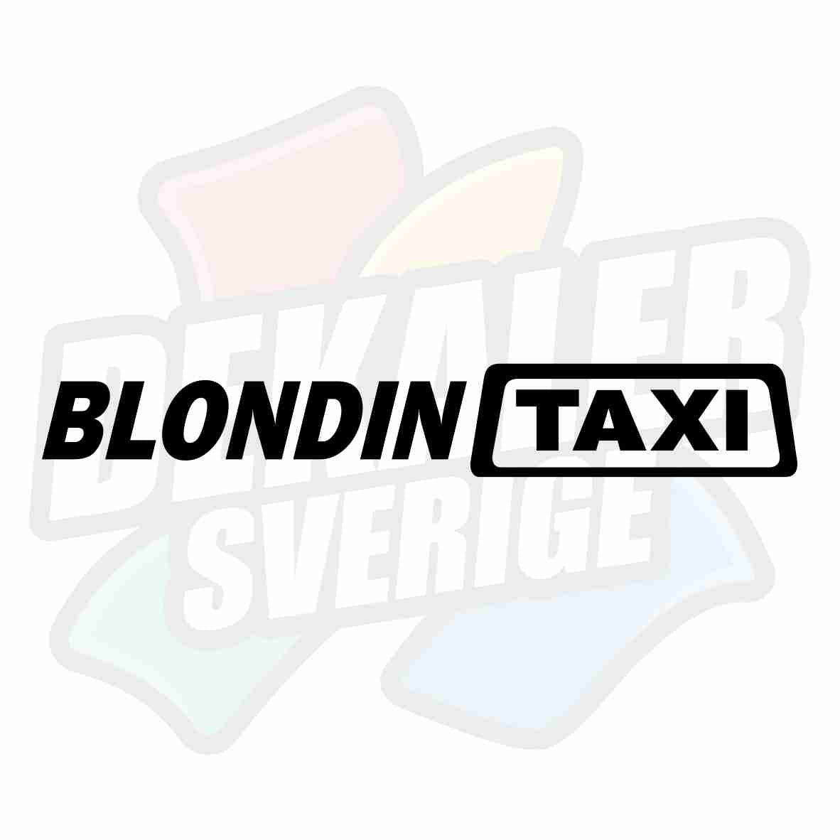 Blondin taxi - Dekal