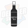 Caprice Kir flaska - Dekal