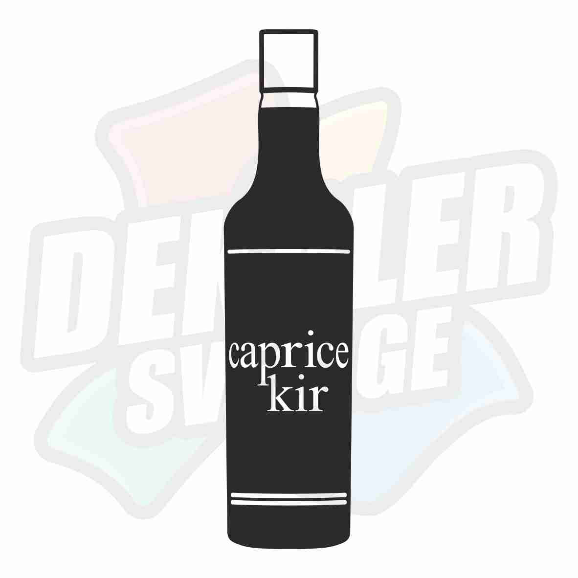 Caprice Kir flaska - Dekal