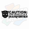 Caution, this vehicle is a transformer - Dekal