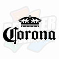 Corona med krona - Dekal