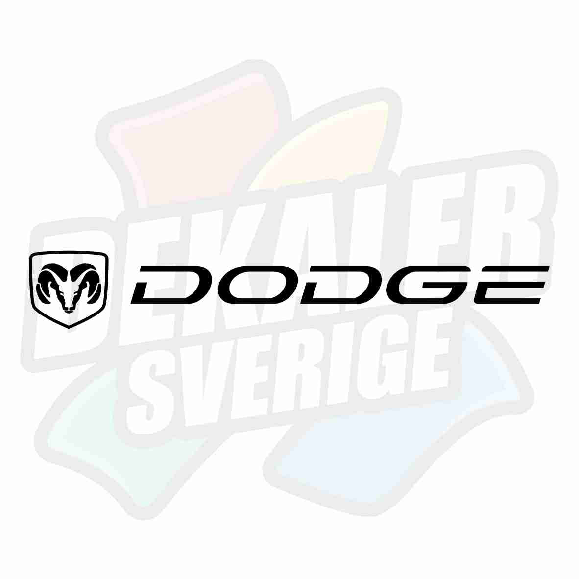 Dodge med logo 1 - Dekal
