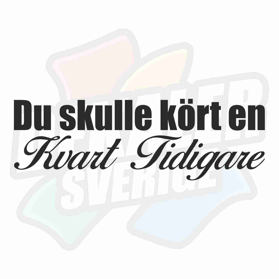 Du skulle kört en kvart tidigare - Dekal