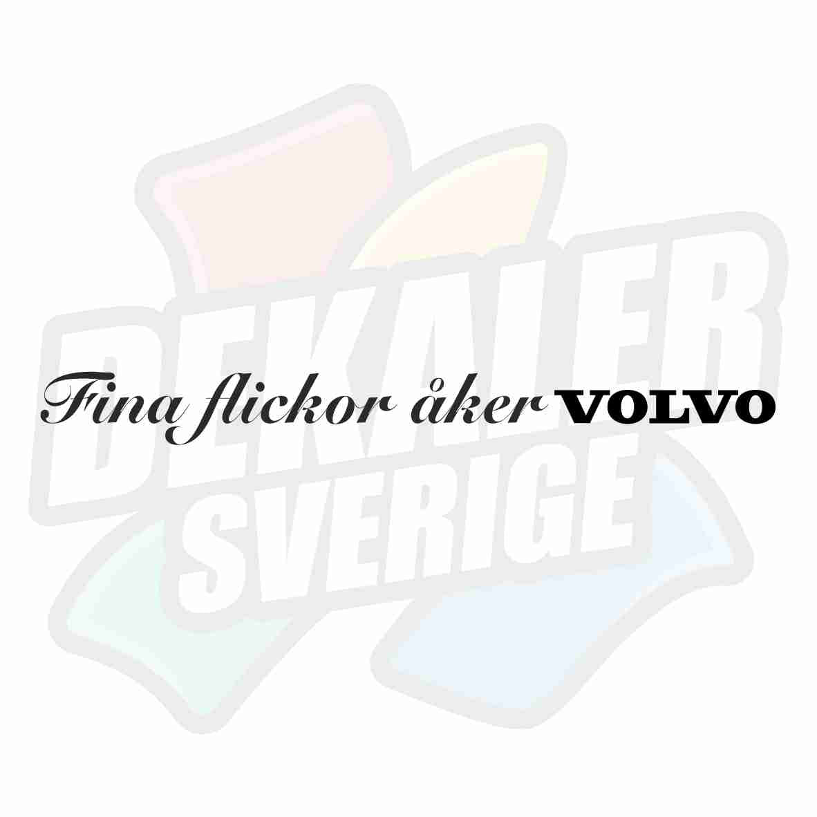Fina flickor åker Volvo - Dekal