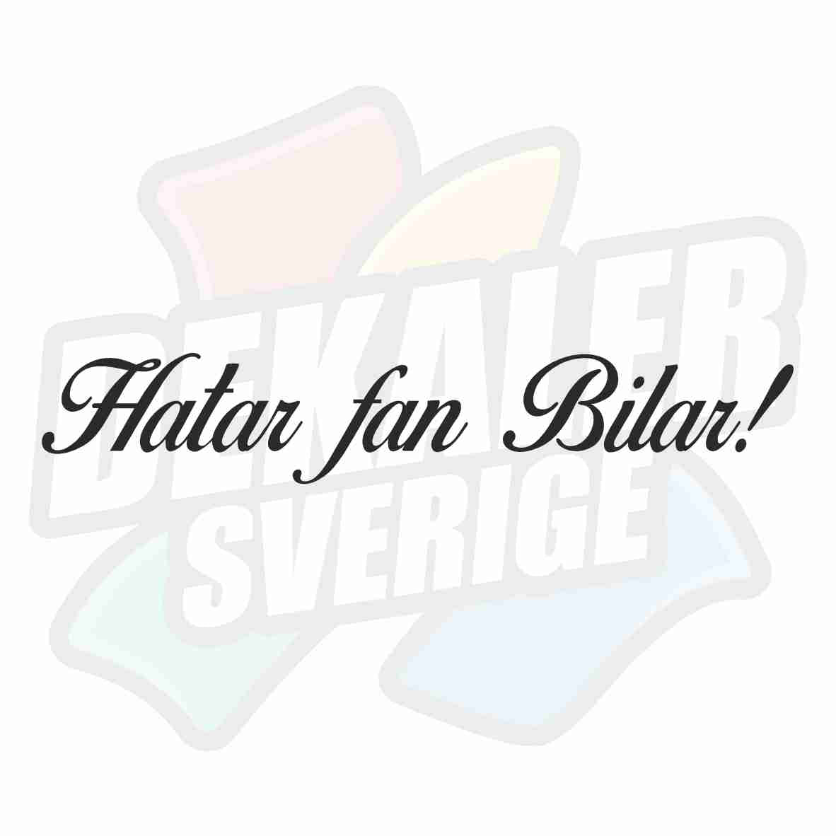 Hatar fan bilar! - Dekal