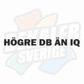 Högre db än iq - Dekal