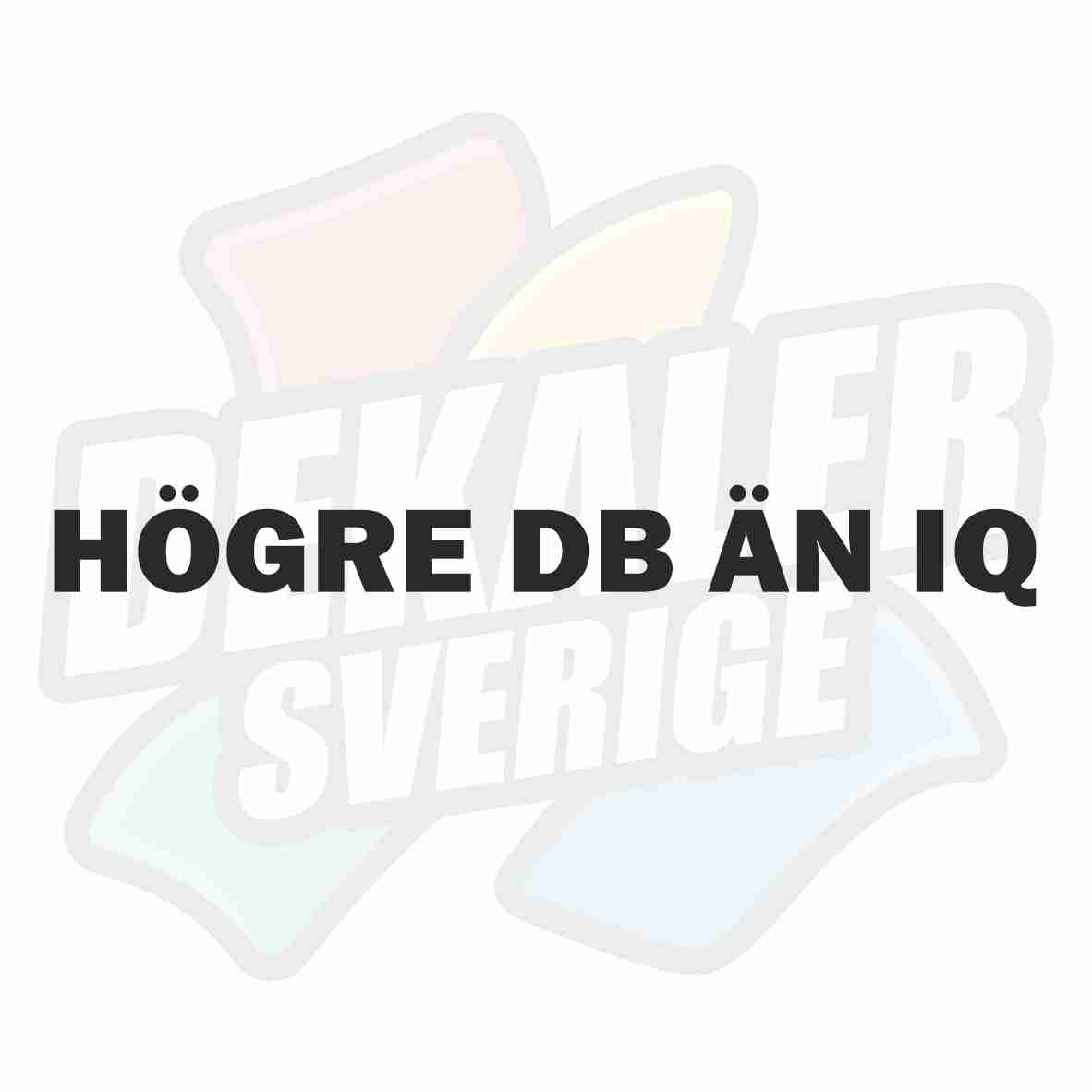 Högre db än iq - Dekal