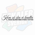 Kom så ska vi knulla, krav blond med stora tuttar - Dekal