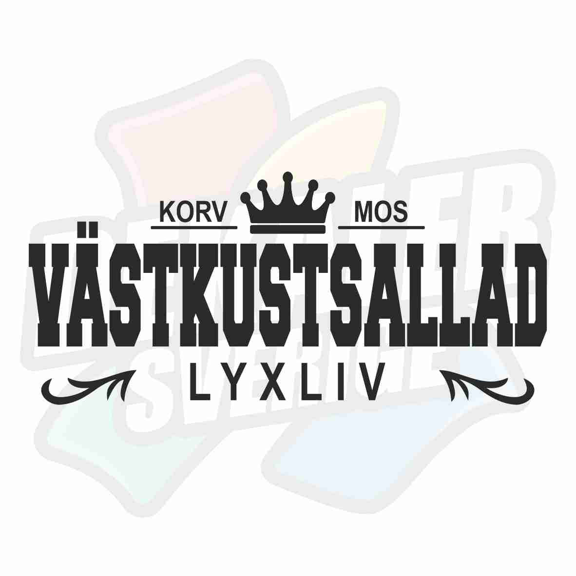 Korv, Mos och Västkustsallad, Lyxliv - Dekal