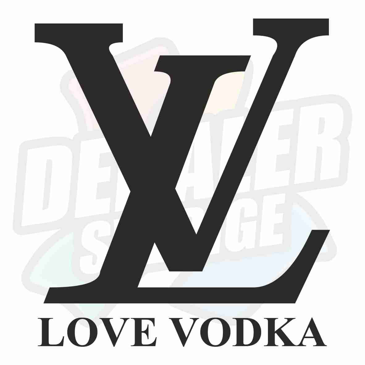 Love Vodka - Dekal