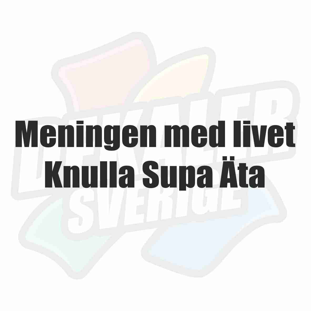 Meningen med livet, Knulla Supa Äta - Dekal