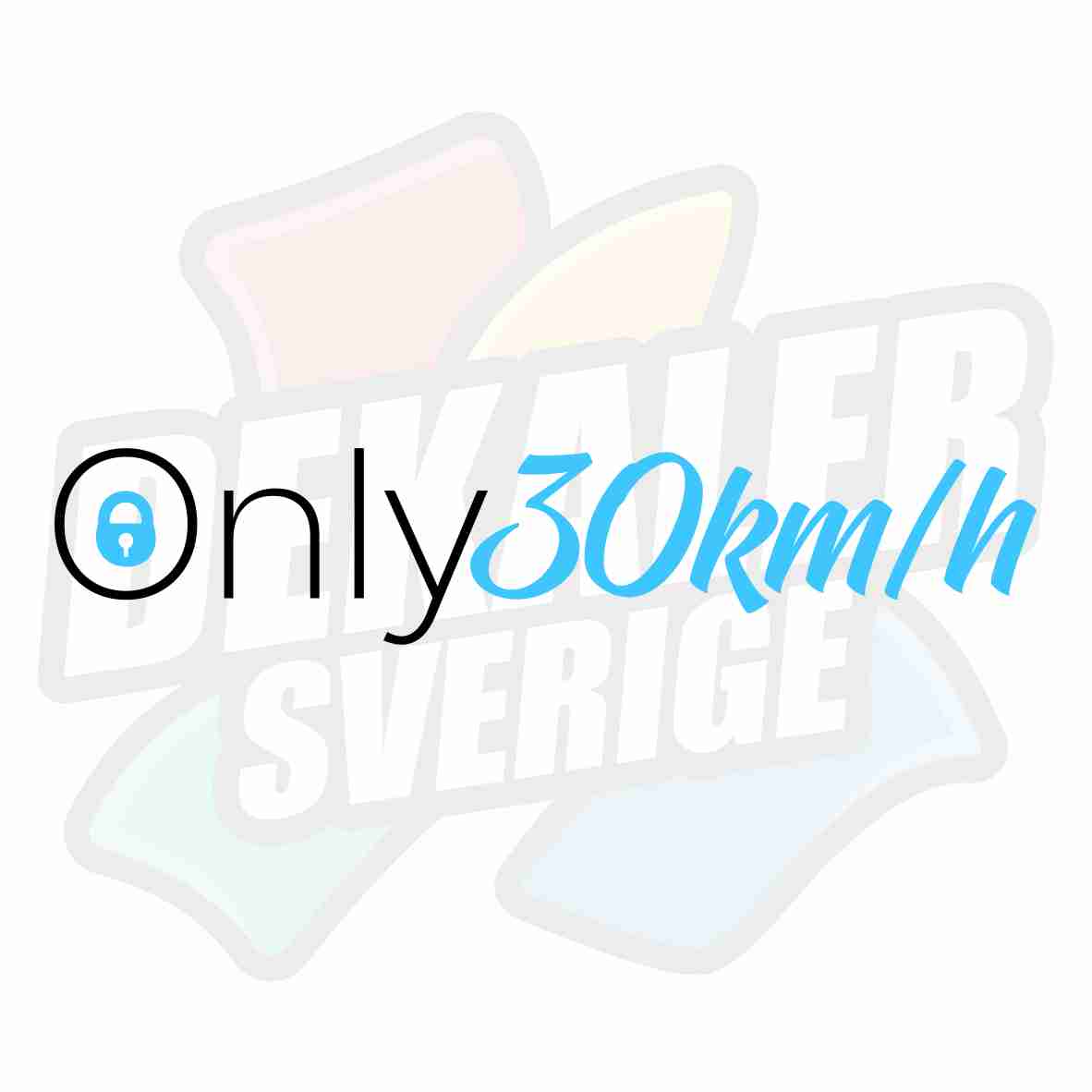 Only 30km/h - Dekal