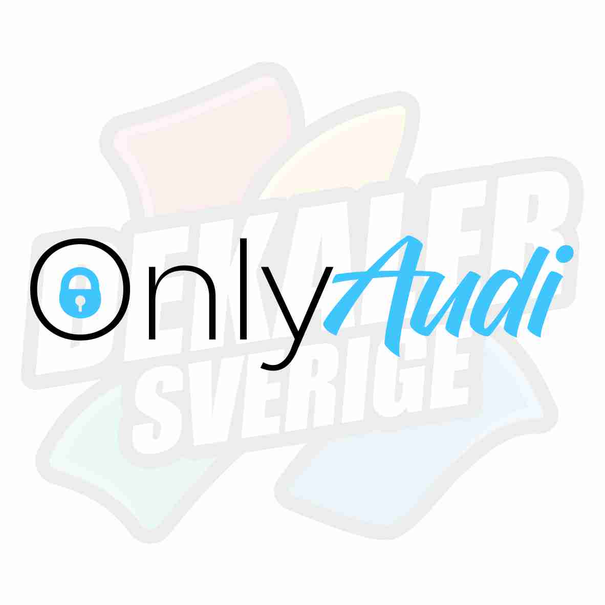 Only audi - Dekal