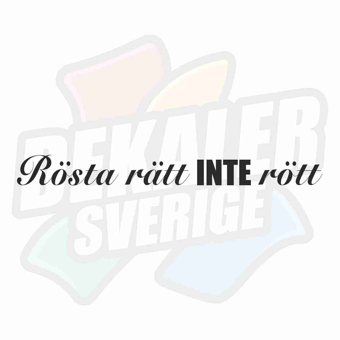 Rösta rätt INTE rött - Dekal
