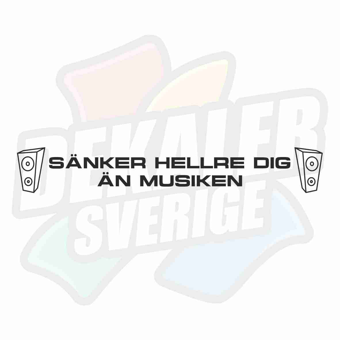 Sänker hellre dig än  musiken 1 - Dekal