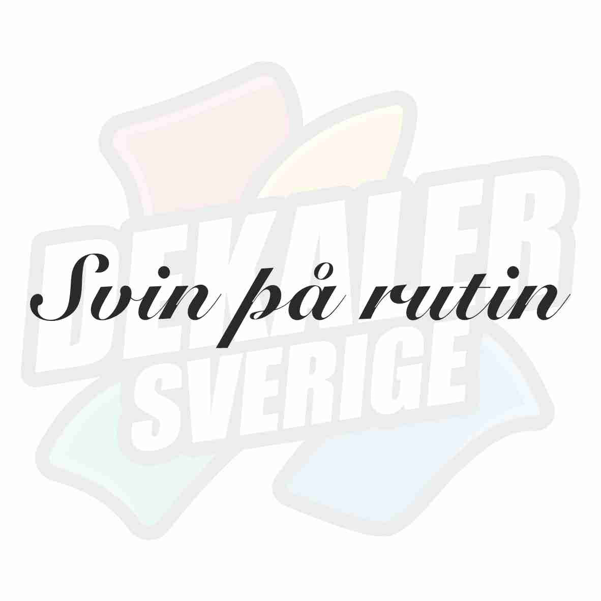 Svin på rutin - Dekal