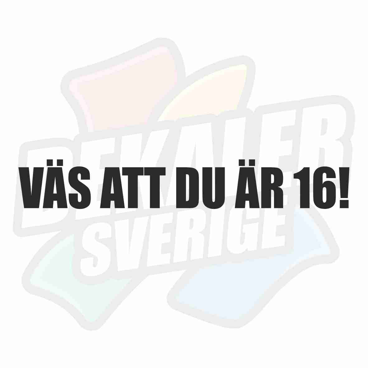 Väs att du är 16! - Dekal