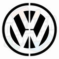 Volkswagen, delad - Dekal