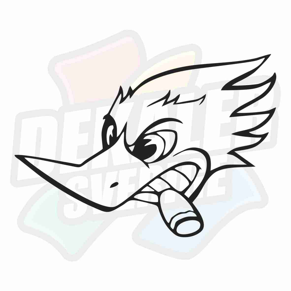 Woody woodpecker - Dekal